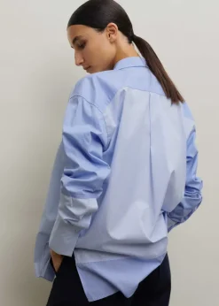 Cotton Colour Block Oversized Shirt