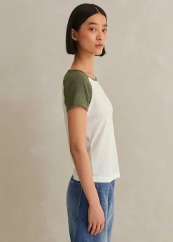 Cotton Contrast Baseball Tee