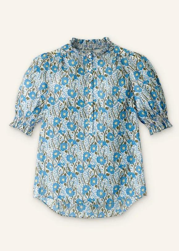 Cotton English Garden Print Top