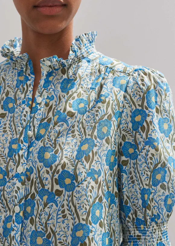 Cotton English Garden Print Top
