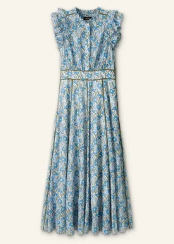 Cotton English Garden Print Maxi Dress
