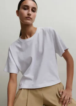Cotton Oversized Crop Tee