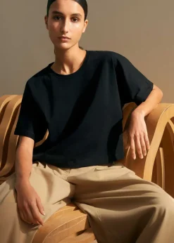 Cotton Oversized Crop Tee