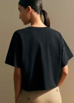 Cotton Oversized Crop Tee