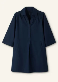 Cotton Poplin Swing Dress + Belt