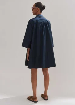Cotton Poplin Swing Dress + Belt