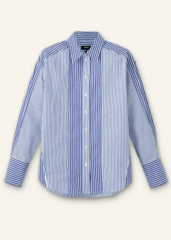 Cotton Stripe Oversized Shirt