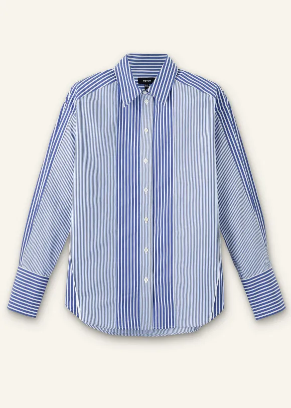 Cotton Stripe Oversized Shirt