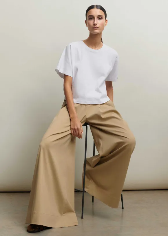 Cotton Super High-Waisted Trouser + Belt
