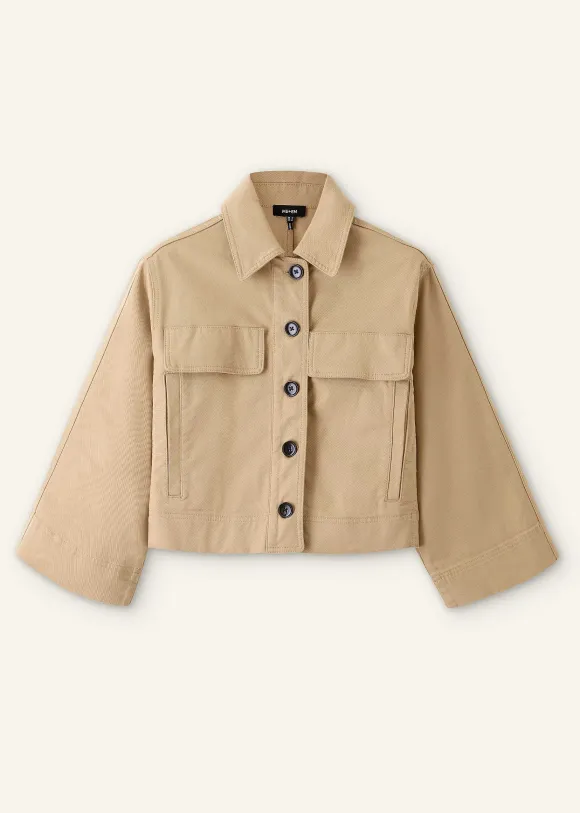 Cotton Twill Casual Swing Jacket