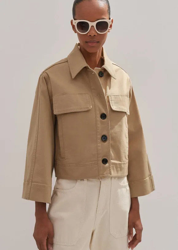 Cotton Twill Casual Swing Jacket