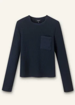 Cotton Waffle Jersey Longsleeve Top