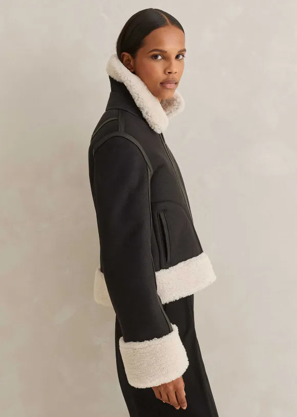 Crop Aviator Jacket