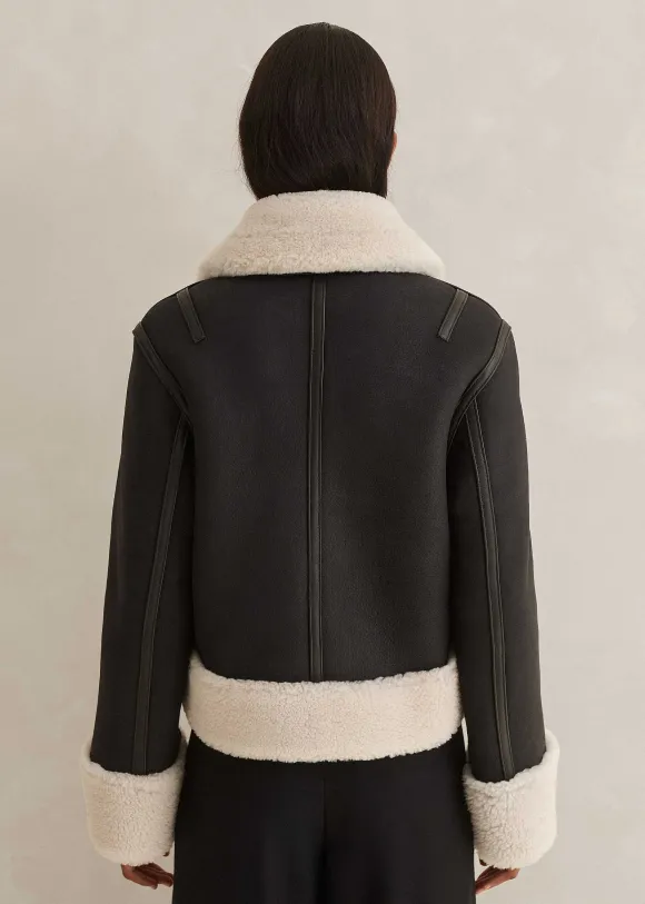 Crop Aviator Jacket