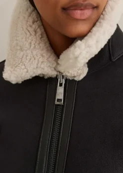 Crop Aviator Jacket