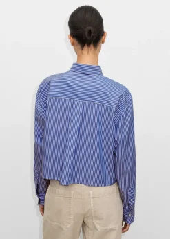 Cropped Boxy Stripe Shirt