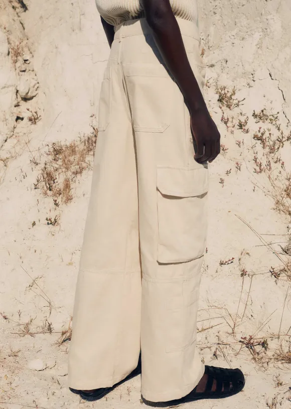 Denim Baggy Cargo Jean
