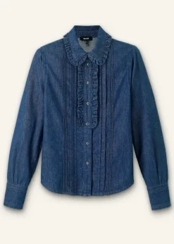 Denim Frill Shirt