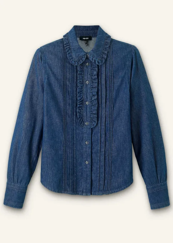 Denim Frill Shirt