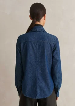 Denim Frill Shirt