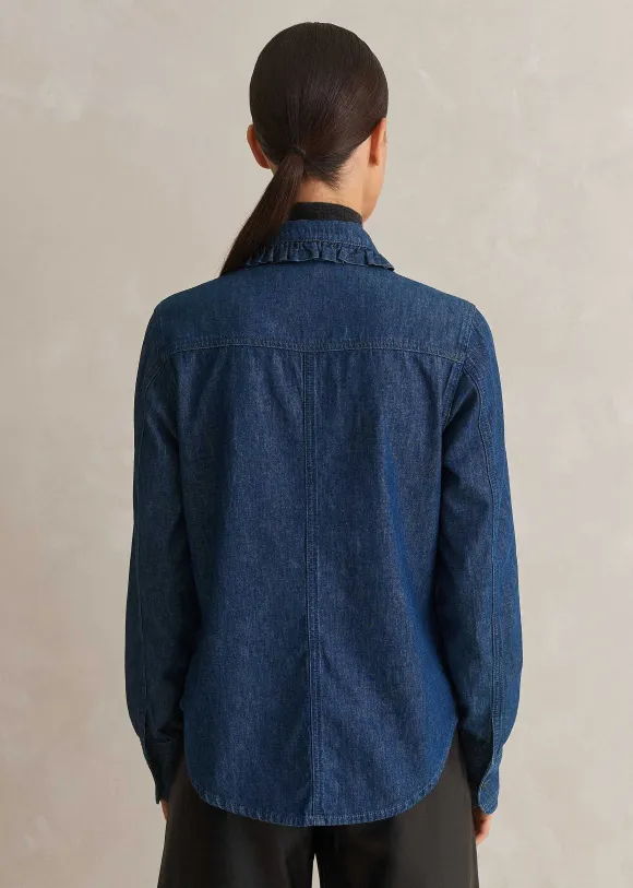 Denim Frill Shirt
