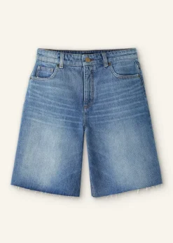Denim High-Rise Bermuda Short