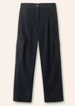 Flannel Mix Tapered Cargo Trouser