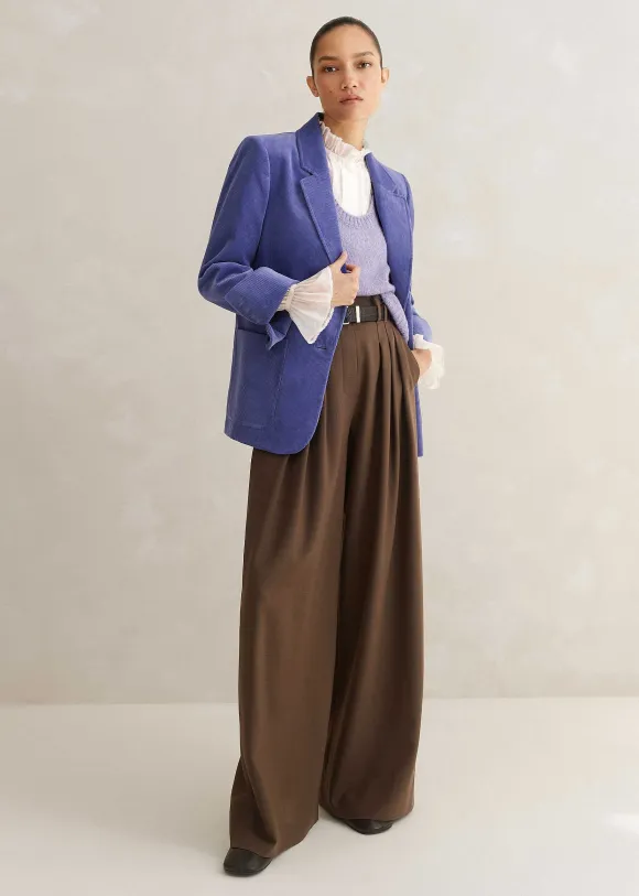 Frill Neck Scallop Detail Layering Blouse