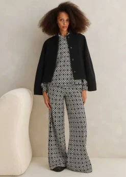 Graphic Jacquard Travel Tailoring Co-Ord