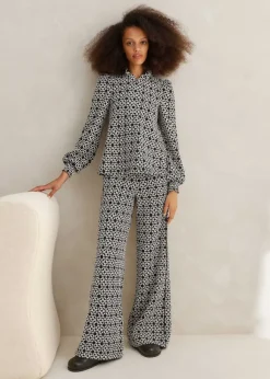 Graphic Jacquard Travel Tailoring Co-Ord