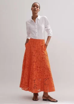 Guipure Lace Skirt