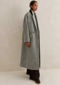 Herringbone Town-To-Country Coat