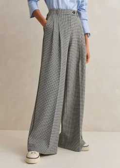 Houndstooth Pleated Man Pant