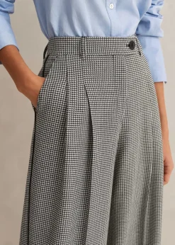 Houndstooth Pleated Man Pant