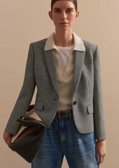 Houndstooth Short Jacket