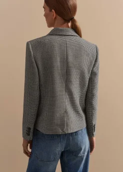 Houndstooth Short Jacket
