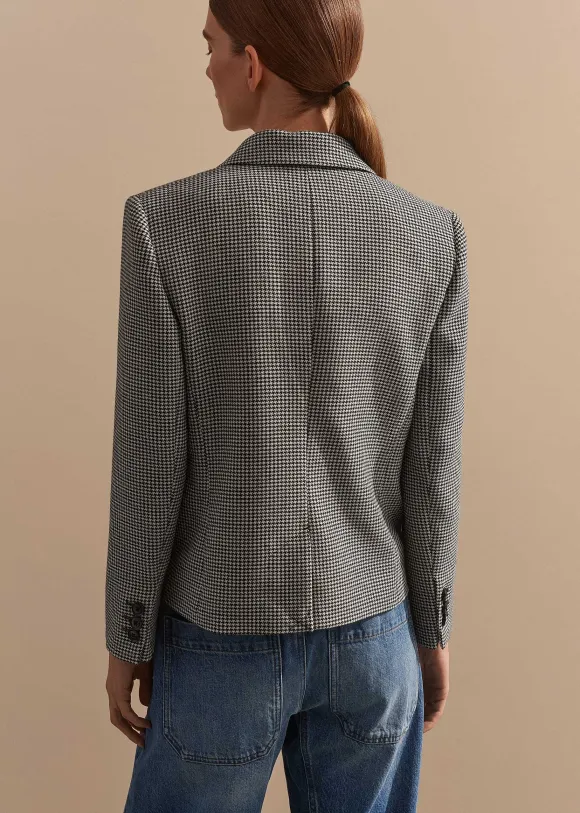 Houndstooth Short Jacket