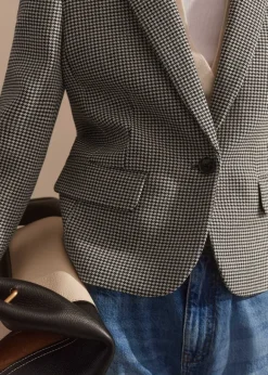 Houndstooth Short Jacket