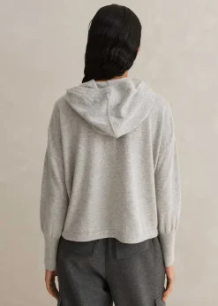 Icon Cashmere Crop Box Hoody