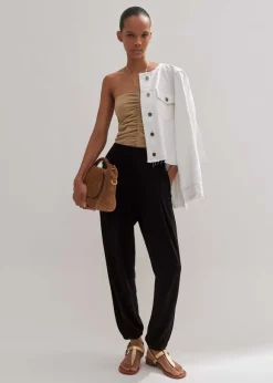 Interlock Pleated Jogger