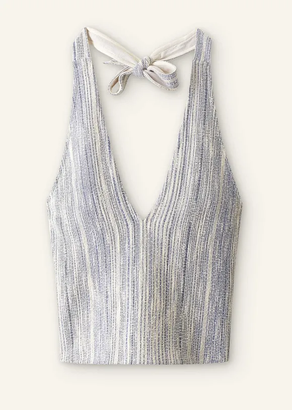 Jacquard Halterneck Top