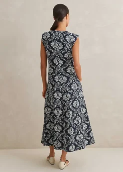 Jacquard Jersey Midi Dress