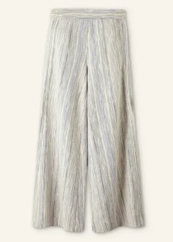 Jacquard Wide-Leg Trouser