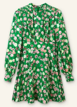 Lantana Flower Print Short Boho Dress