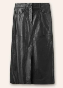 Leather Midi Skirt