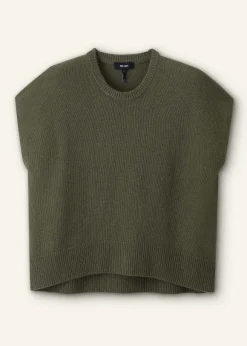 Lofty Cashmere Relaxed Curved Hem Vest