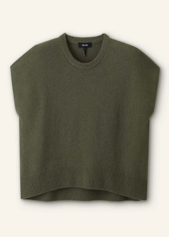 Lofty Cashmere Relaxed Curved Hem Vest