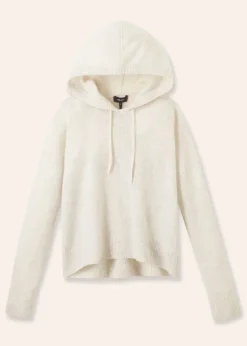 Luxe Cashmere Curved Hem Hoody