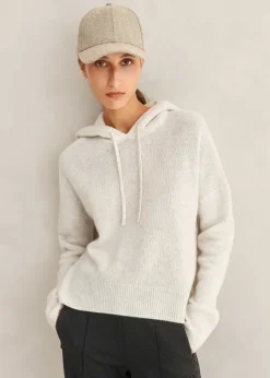Luxe Cashmere Curved Hem Hoody