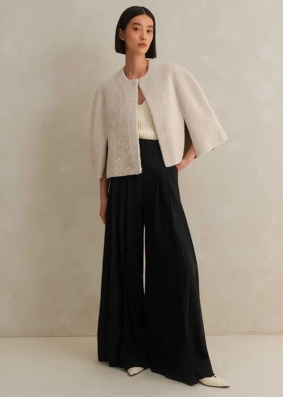 Luxe Shearling Cape